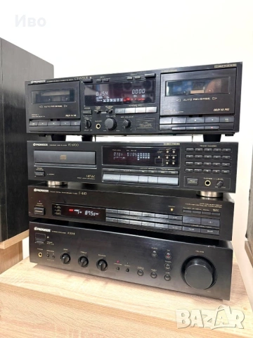 🔊Ретро аудио система сет PIONEER -  усилвател, двукасетачен дек, cd и тунер 🔊, снимка 4 - Аудиосистеми - 53025188