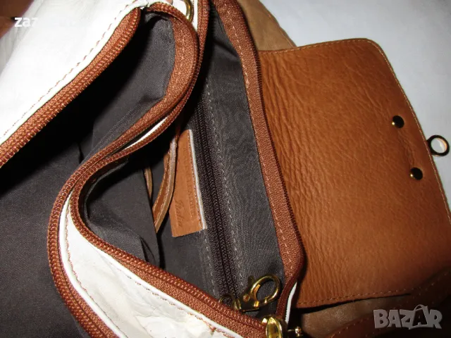 ЕСТЕСТВЕНА КОЖА малка дамска чанта - Moda in Italia, снимка 4 - Чанти - 49641690