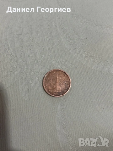 Монета 2 цента, Италия 2002 с грешка., снимка 2 - Колекции - 53816688