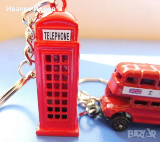Ключодържатели 3D телефонна кабина, червен автобус, символи на Лондон, Сувенир, снимка 3 - Други стоки за дома - 35838191