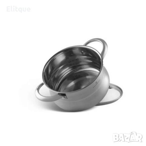 Комплект EDENBERG EB-2420M от 12части - неръждаема стомана с многослойно дъно за бързо, снимка 8 - Други - 53389305