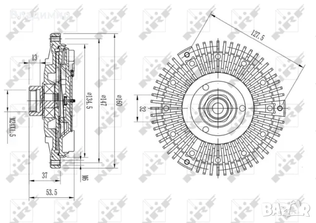 Продавам нов виско съединител NRF BMW, снимка 4 - Части - 47679863