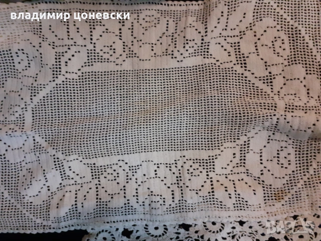 Ръчно плетени карета,каре ,мильо,плетиво за масички и секции, снимка 3 - Декорация за дома - 53606724