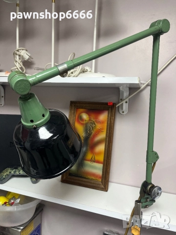 Работна лампа от 50-те години на миналия век от Кърт Фишер за Midgard, снимка 9 - Антикварни и старинни предмети - 52200589