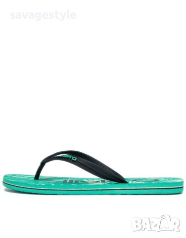 Мъжки чехли ONEILL FM Profile Graphic Slides Green/Black, снимка 3 - Джапанки - 45762413