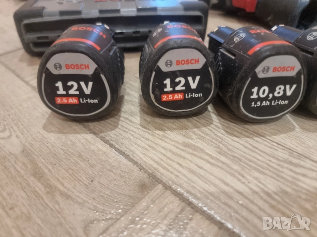Комплект инструменти BOSCH 10,8V, снимка 7 - Винтоверти - 52918428