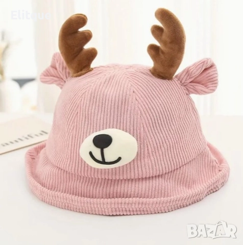 Детска 3D шапка Еленче, снимка 7 - Други - 52895400