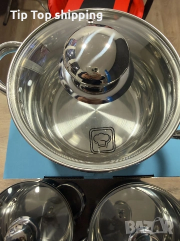 Комплект тенджери Swissgold EMMIE (SG-18099) – 3 броя с 5-слойно капсуловано дъно, снимка 7 - Съдове за готвене - 53065040