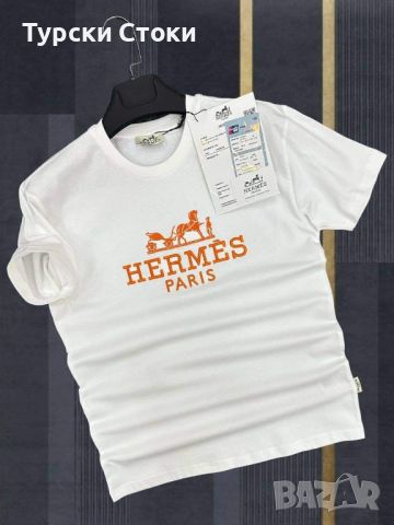 Мъжка тениска Hermes Реплика ААА+, снимка 2 - Тениски - 46170411
