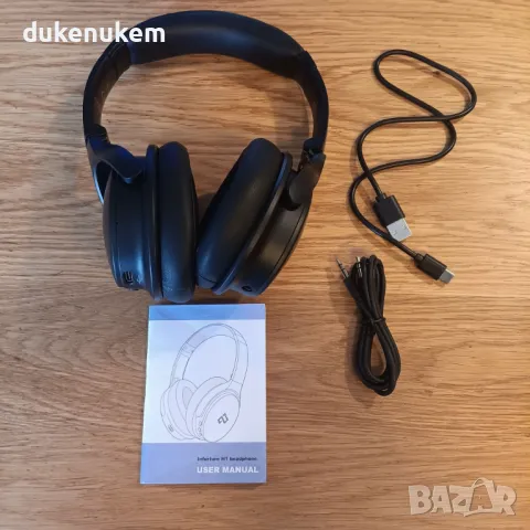 НОВИ! Bluetooth 5.0 слушалки с микрофон, Noise Cancelling, черни, розови, снимка 8 - Bluetooth слушалки - 47290614