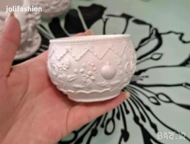 Гипсови кашпи и коледни подаръци от гипсокерамична смес, снимка 3 - Коледни подаръци - 52264984