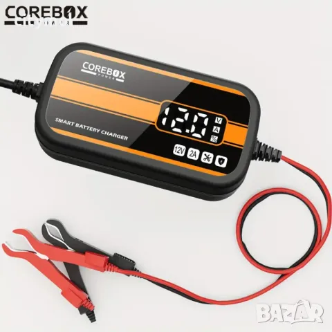 Смарт импулсно зарядно устройство за акумулатори COREBOX, 12V, снимка 3 - Аксесоари и консумативи - 48779279