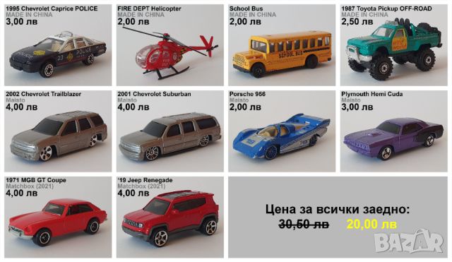 Hot Wheels - Метални колички в мащаб 1:64 /отворени/ от колекция, снимка 4 - Колекции - 32864978