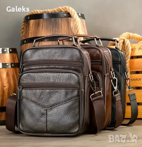 Луксозни, Функционално/Ежедневни чанти/Първокачествена естествена кожа в три цвята!, снимка 4 - Чанти - 50096118