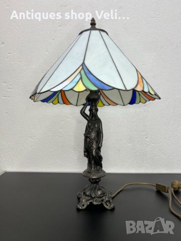 Настолна лампа стил TIFFANY №5440 , снимка 5 - Антикварни и старинни предмети - 45862056