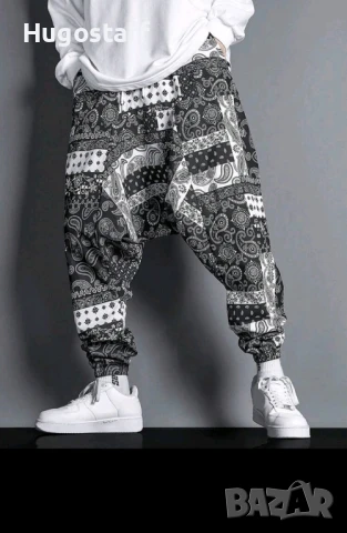 Нови летни панталони Casual Loose Fit  свободни тип шалвари - харем Хл, снимка 5 - Панталони - 51025726