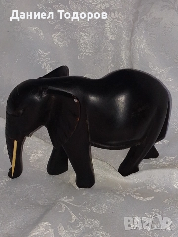 Масивна Дървена Фигура , Слон от Абанос., снимка 9 - Колекции - 52835033