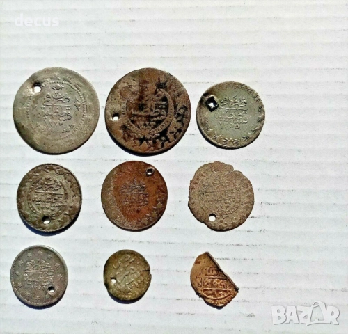 9 сребърни и посребрени монети от Османската империя, снимка 2 - Нумизматика и бонистика - 51462323