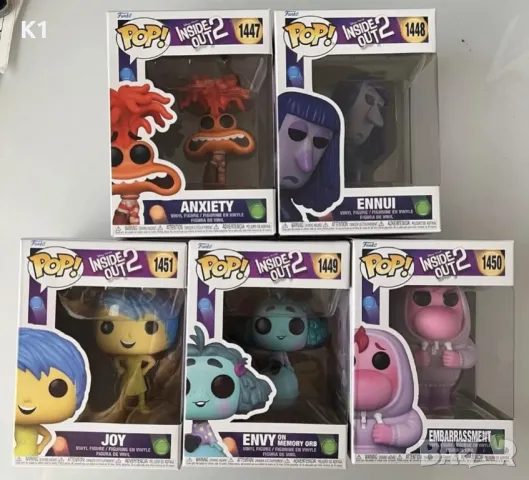 Funko Pop фигурки Отвътре Навън/Inside Out 2 фигурки Фънко Поп, снимка 2 - Фигурки - 48980925