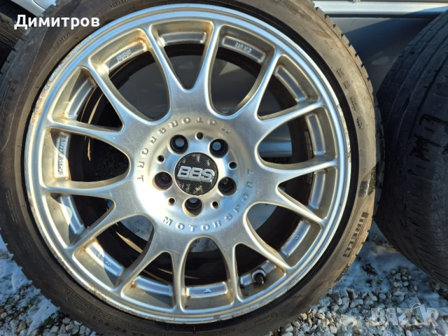 4 джанти BBS MOTORSPORT 18", 5Х112 с гуми PIRELLI 225/45R18; 95Y