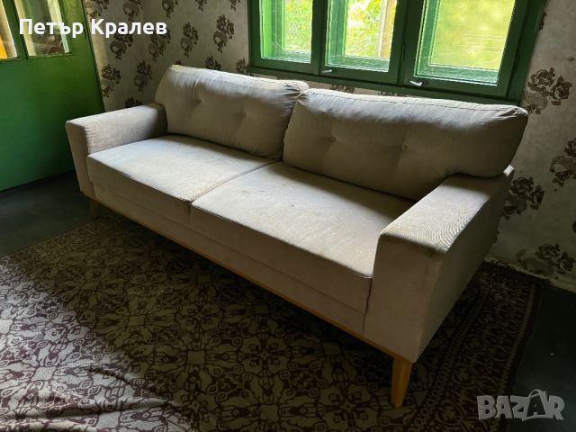 ПРОДАВАМ ТРОЕН ДИВАН 205 см/ 90см, снимка 5 - Дивани и мека мебел - 46775824