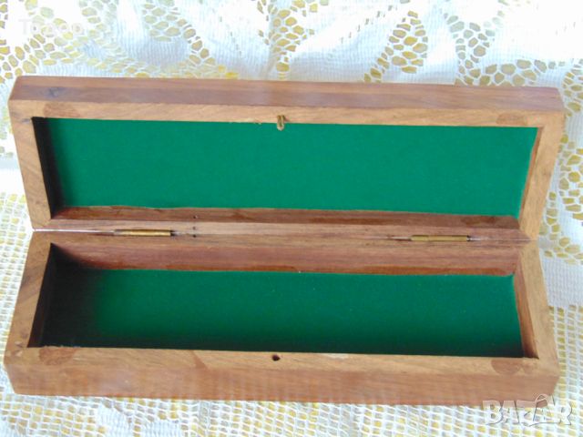 Дървена кутия с месингови орнаменти, снимка 2 - Колекции - 45268640