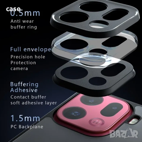 Oppo Find X9,X9 pro ударо-устойчив кейс с матов гръб и безжично зареждане Magsafe, снимка 4 - Калъфи, кейсове - 54153899