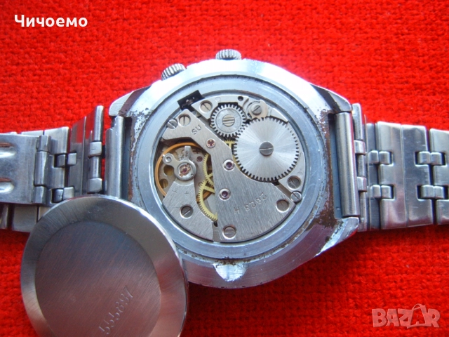 Ракета вечен календар СССР Ретро мъжки ръчен часовник -механика ръчно навиване!, снимка 7 - Антикварни и старинни предмети - 52930060