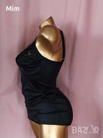 Monique Shiraz 80 B Черно, еластично, сатенено боди, снимка 3 - Корсети, бюстиета, топове - 53931282