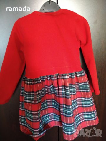 Червена официална рокля 110 см., снимка 2 - Детски рокли и поли - 45266304