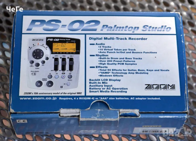 Zoom PS02 Palmtop Studio , снимка 3 - Китари - 50060318