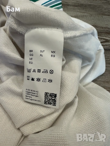 Оригинална мъжка тениска с яка Hugo Boss Paddy 1 размер ХЛ, снимка 5 - Тениски - 54113016