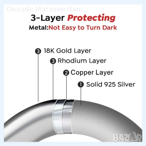 AITERNITY сребърно колие с диамант мойсанит (сертификат), снимка 6 - Колиета, медальони, синджири - 53129062