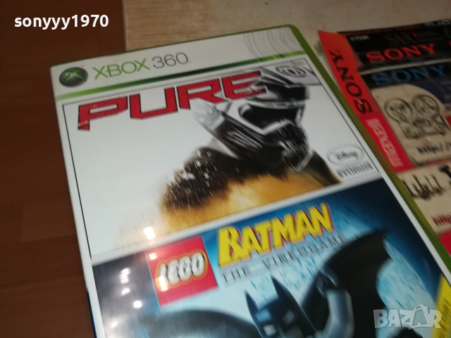 XBOX 360 X2 GAME PURE & BATMAN 0610251810, снимка 8 - Игри за Xbox - 51965178