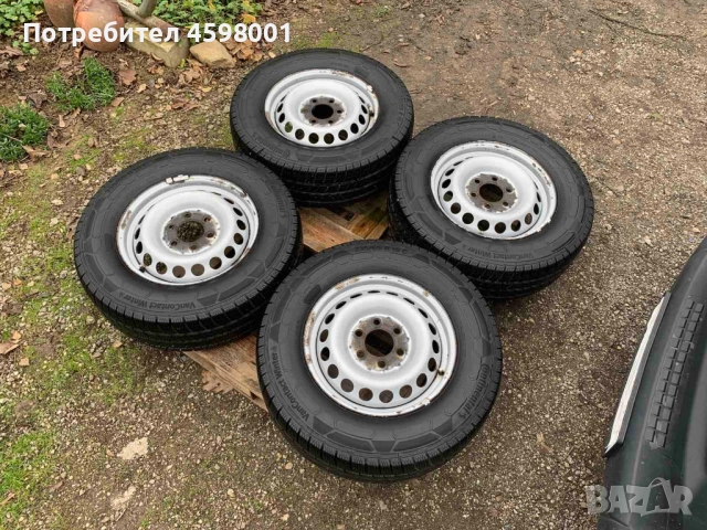 4бр.Нови Зимни Гуми Continental 235/65/16C DOT2624+Джанти 16цола 6x130 за Sprinter,Crafter, снимка 4 - Гуми и джанти - 52554649