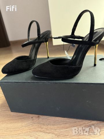 Обувки Zara на висок ток, снимка 3 - Дамски обувки на ток - 46348717