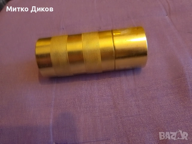 ретро алуминиеви чашки нови  за шот-5бр.обем 50 млл с метален калъф за носене, ч, снимка 2 - Екипировка - 53498865