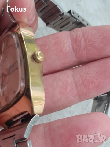 Часовник Польот Poljot автомат с позлата AU10 - работи, снимка 6 - Антикварни и старинни предмети - 53367456