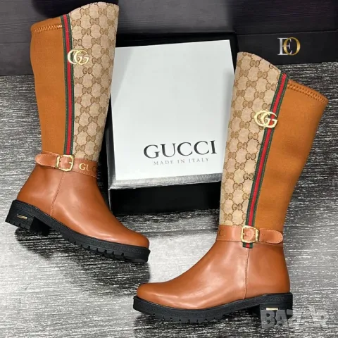 дамски ботуши gucci burberry , снимка 3 - Дамски ботуши - 49120456