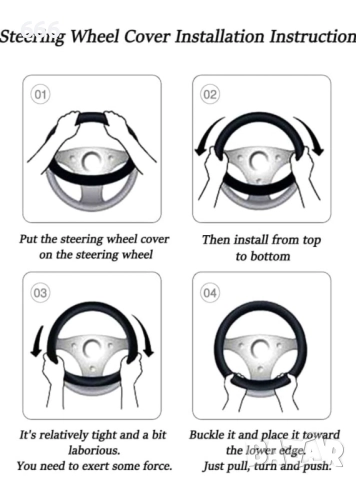 Калъф за волан за Citroen 2018-2023,, снимка 2 - Аксесоари и консумативи - 52724805