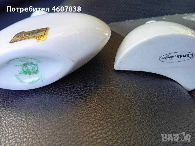 Ваза порцелан 22 к злато 12 см, снимка 5 - Вази - 52428928