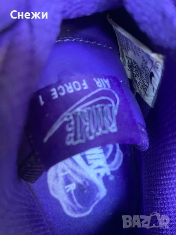Nike Air force 1 Purple Skeleton, снимка 6 - Кецове - 51161574