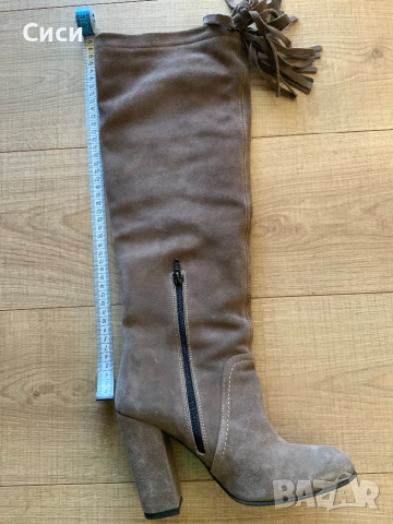 Дамски ботуши DARIS,естествен велур, снимка 3 - Дамски ботуши - 52178748