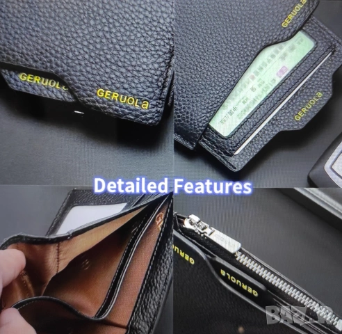 Луксозен мъжки портфейл GERUOLA от естествена кожа., снимка 9 - Портфейли, портмонета - 53256955