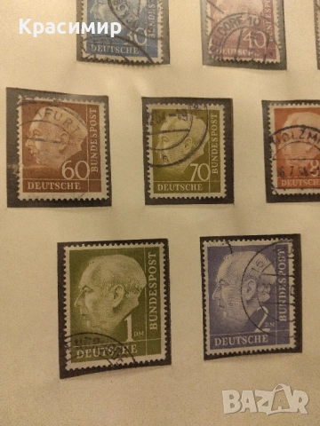Теодор Хойс 1954 г., снимка 9 - Филателия - 52251249