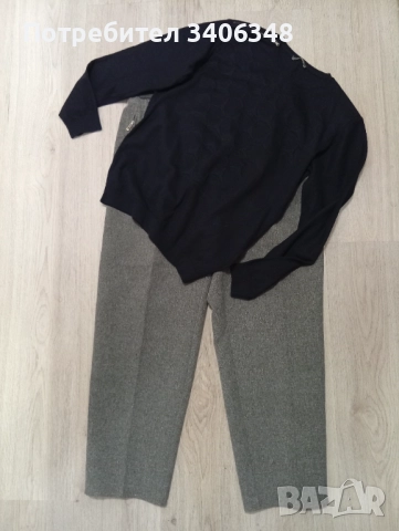 Сив панталон, модел есен/зима., снимка 2 - Панталони - 51908453