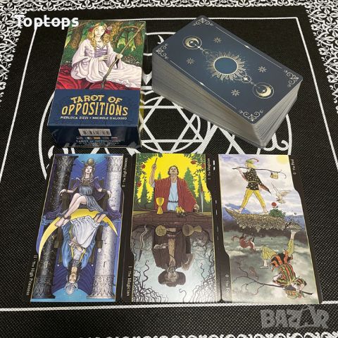 Таро 7x12cm: Sakura Spring Tarot & Pythia Tarot & Tarot of Oppisitions, снимка 17 - Карти за игра - 42291829