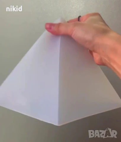 3D Пирамида 11.4 см Оргонит силиконов молд форма калъп смола за бижута и декорация глина, снимка 3 - Форми - 51161941