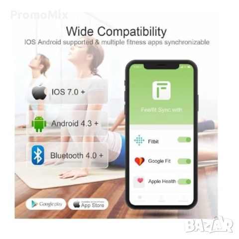 Кантар Анализатор Iteknic IK-PCA001 Smart смарт кантар измерване на тегло мазнини вода мускул костна, снимка 5 - Фитнес уреди - 46143226