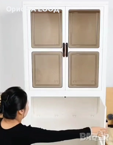 Стилен Мултифункционален Шкаф на Колелца, Водоустойчив , снимка 12 - Шкафове - 51744584